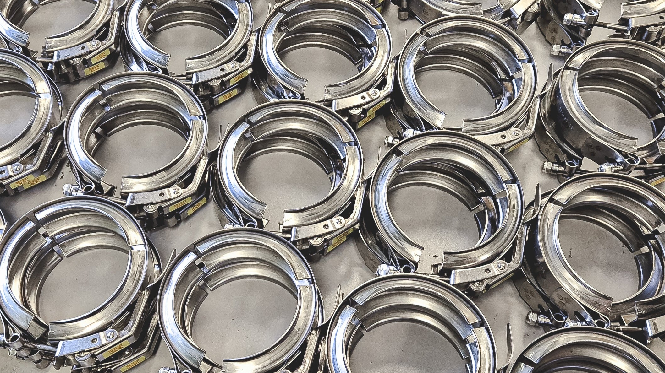 Custom V-Band Clamps with Over Centre Quick Release Latch