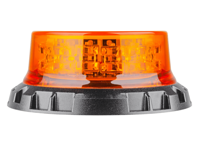 Ultimax LED Amber Rotating Squat Beacon with 3 Bolt Base Plate