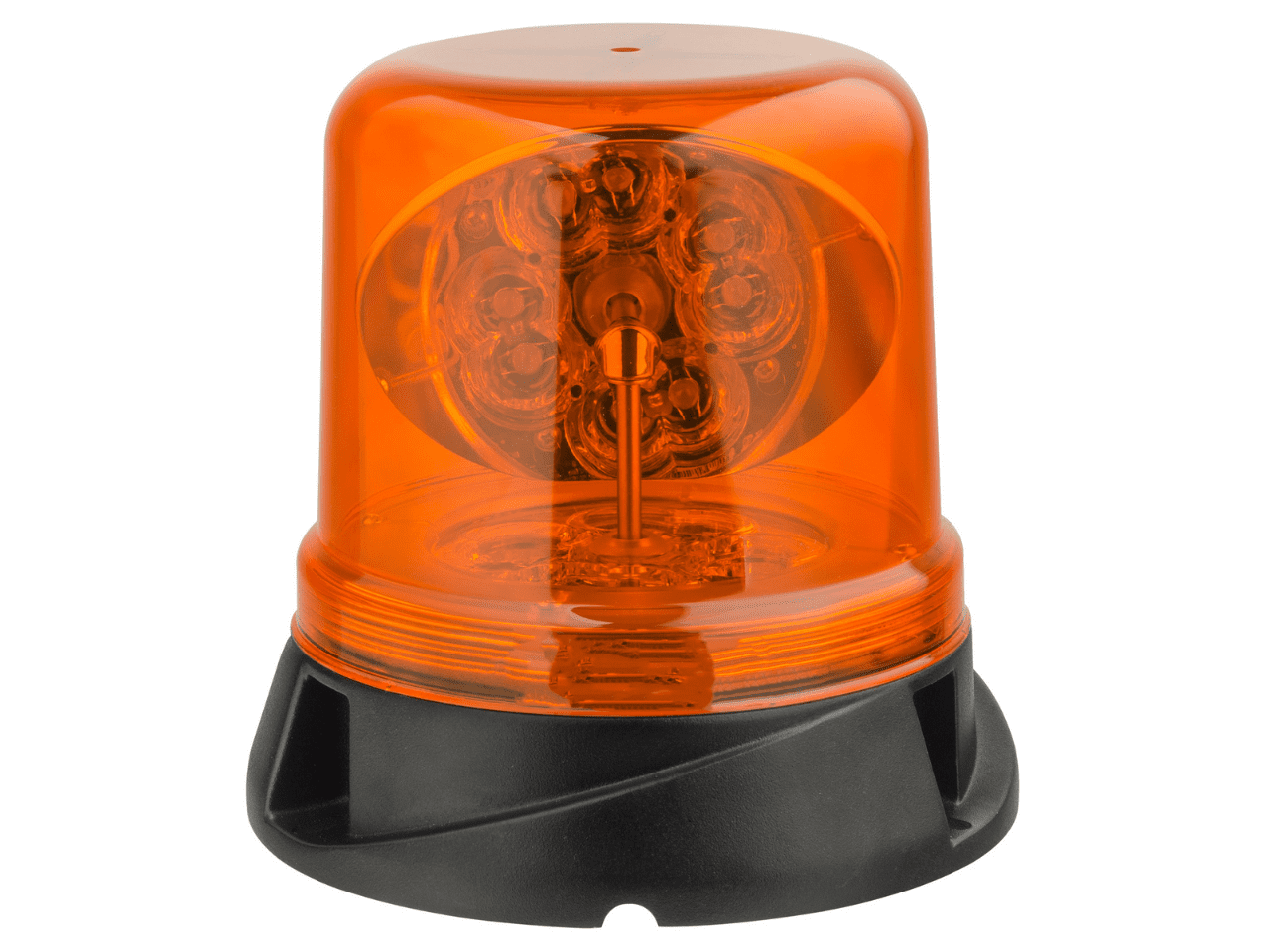 Ultimax LED Amber Rotating Reflector Beacon with 3 Bolt Base Plate