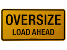 RoadBase Oversize Load Ahead Metal Sign Double Sided Class 2 Reflective