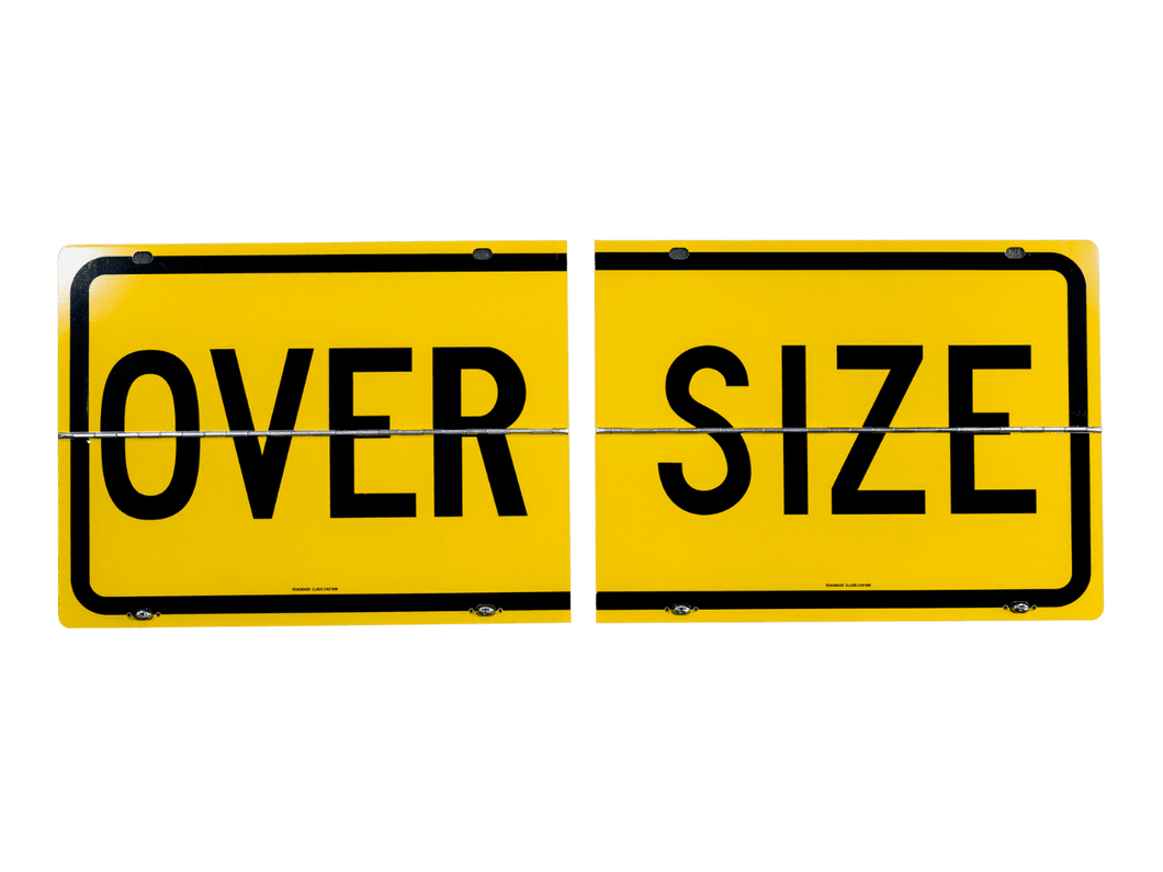 Hinged Oversize Metal Sign 2 Piece Economy Version