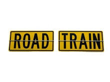 Load image into Gallery viewer, Road Train 2 Piece Hinged Metal Sign
