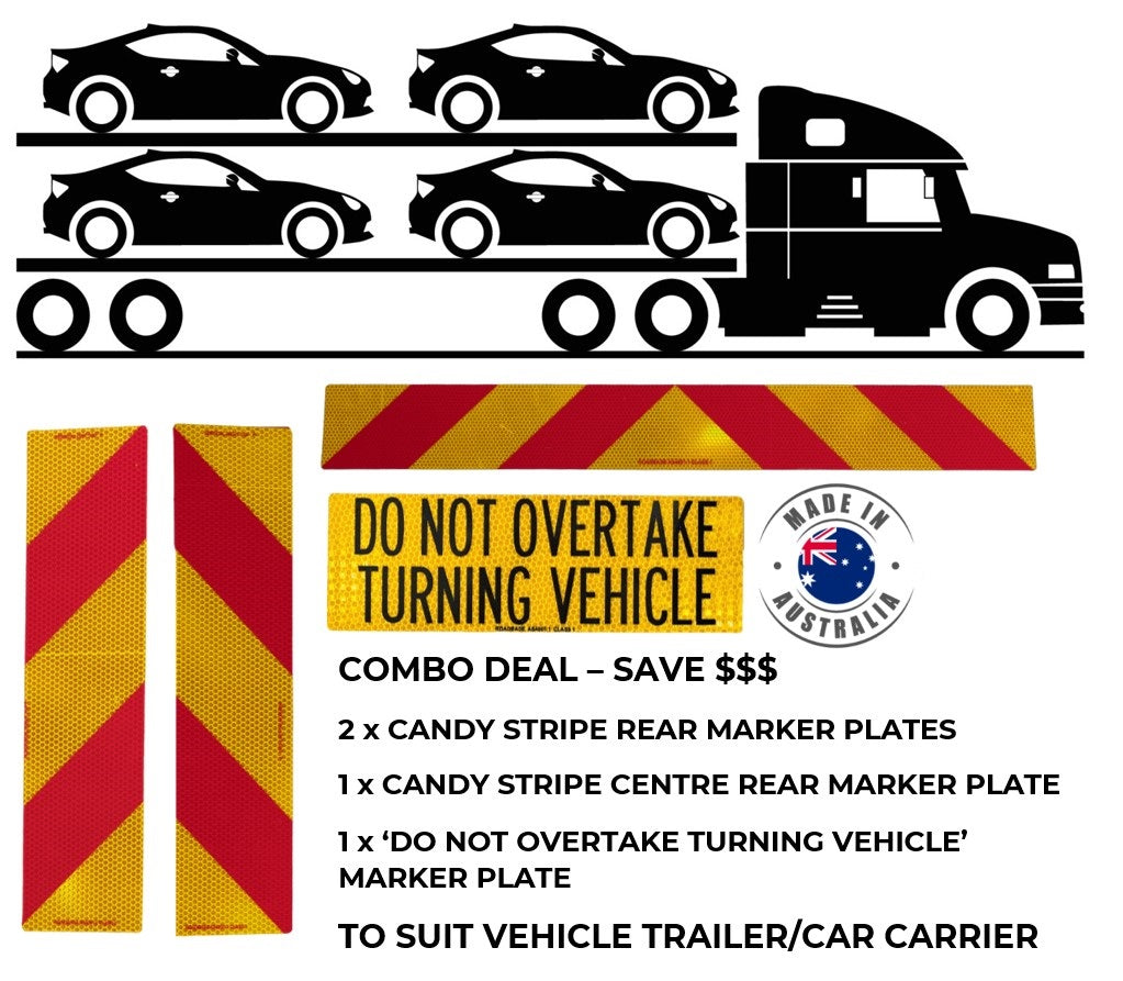 Rear Marker Plate Combo - Vehicle Carrier