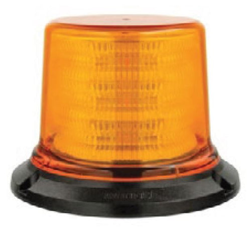 Ultimax LED Amber Beacon with 3 Bolt Base Plate and 12 Flash Patterns