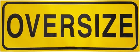 RoadBase Oversize Metal Sign Class 2 Reflective