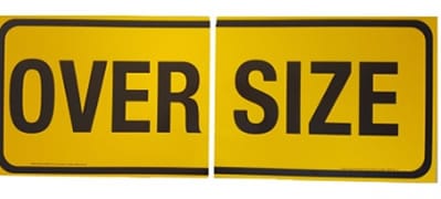 RoadBase Oversize Metal Sign 2 Piece Class 2 Reflective