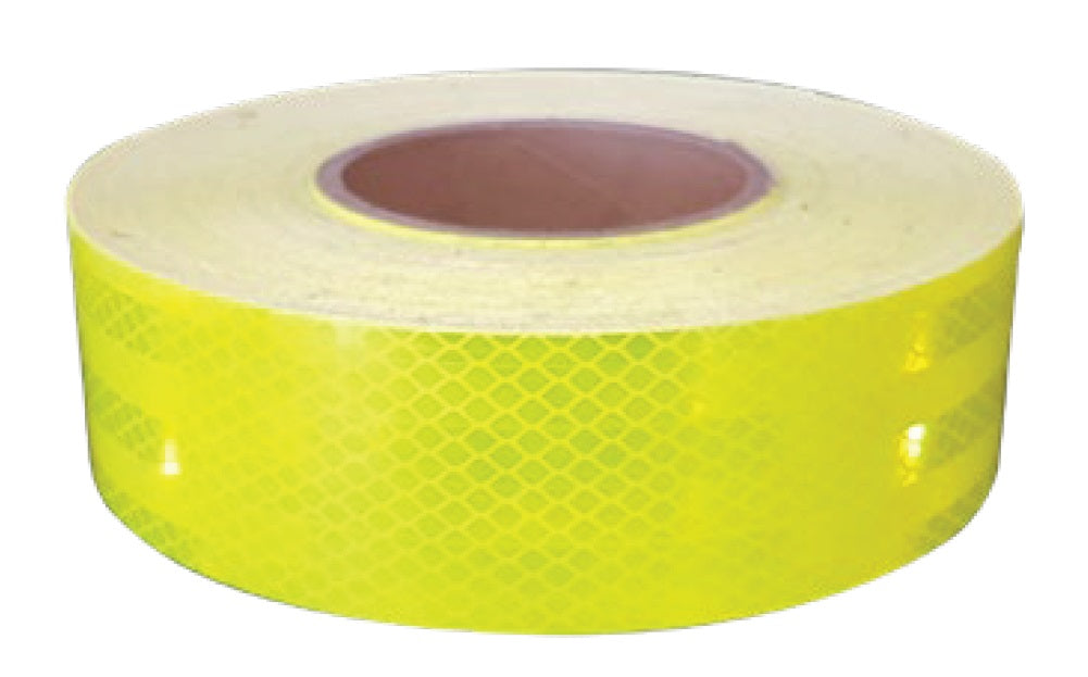 Roll of Fluoro Lime Green Class 1 Reflective Adhesive Tape