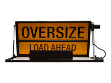 Load image into Gallery viewer, Custom Roof Mounted Oversize Load Ahead Sign Kit

