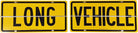 RoadBase Hinged Long Vehicle Metal Sign 2 Piece Class 2 Reflective
