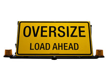 Load image into Gallery viewer, Ultimax Industries RoadBase Oversize Load Ahead Pilot Vehicle Sign Kit Manual Version with LED Beacons and Folding Sign
