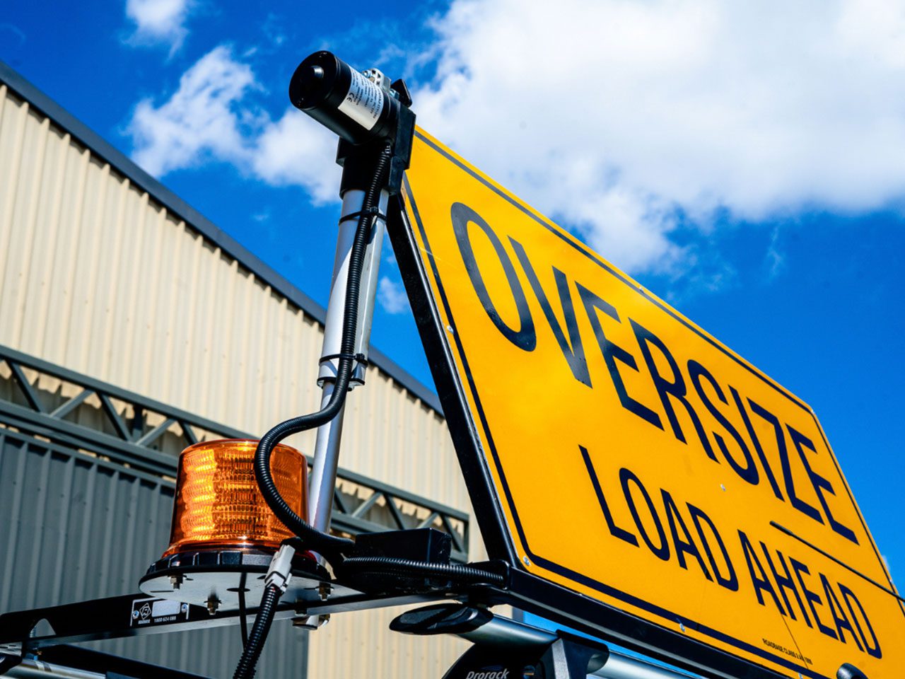 Custom Roof Mounted Oversize Load Ahead Sign Kit – Ultimax Industries