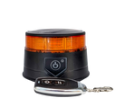 Whitevision Rechargeable Amber LED Safety Beacon with Magnetic Base, Lithium Ion Battery, Remote & Charging Cable