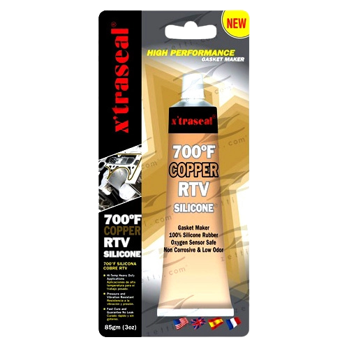 Xtraseal Copper RTV Silicone Gasket Maker 700°F (370°C) 85g Tube
