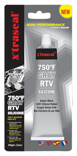 Xtraseal Grey RTV Silicone Gasket Maker 750°F (399°C) 85g Tube